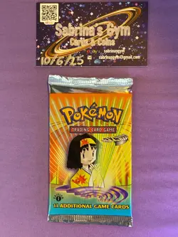1st Edition Gym Heroes Erika artwork Pokemon Card Booster Pack (New Sealed) - Image 1
