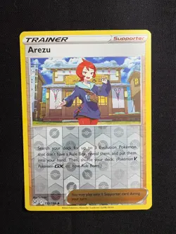 Arezu 153/196 Reverse Holo LP - Pokemon TCG Sw&Sh Lost Origin LOR Trainer - Image 1