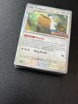 Pokemon TCG SV Paldea Evolved Build And Battle Deck PelipperBlack Star Promo 022 - Image 3