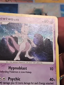 Pokemon Mewtwo LV. 42 11/146 (MP)Holo Rare 2008 Diamond & Pearl Legends Awakened - Image 3