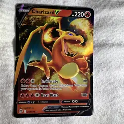 Pokemon TCG Charizard V Sword & Shield: Brilliant Stars 017/172 NM - Image 1