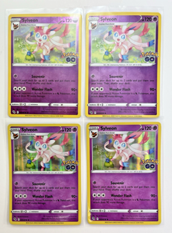 Pokemon Go TCG Lot Of 4 Sylveon Reverse Holo Rare Common - Image 1