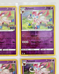 Pokemon Go TCG Lot Of 4 Sylveon Reverse Holo Rare Common - Image 3
