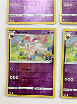 Pokemon Go TCG Lot Of 4 Sylveon Reverse Holo Rare Common - Image 4