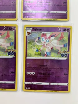 Pokemon Go TCG Lot Of 4 Sylveon Reverse Holo Rare Common - Image 5