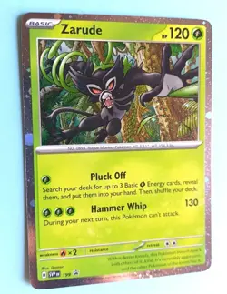 POKEMON DESTINED RIVALS ZARUDE SVP 199 BLACK STAR PROMO HOLO CLEAN UNPLAYED - Image 1