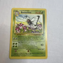 Butterfree 34/130 Pokemon TCG Base Set 2 Regular Uncommon LP - Image 1