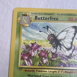 Butterfree 34/130 Pokemon TCG Base Set 2 Regular Uncommon LP - Image 2