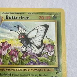 Butterfree 34/130 Pokemon TCG Base Set 2 Regular Uncommon LP - Image 3