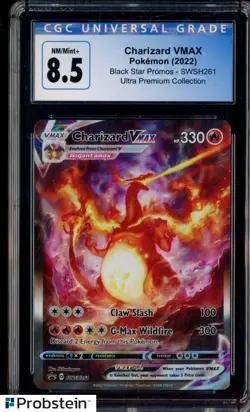 2022 Pokemon Black Star Promos Ultra Premium Coll SWSH261 Charizard Vmax CGC 8.5 - Image 1