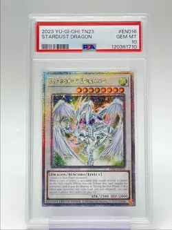 STARDUST DRAGON 2023 YU-GI-OH! 25TH HEROES SECRET RARE PSA 10 Q3423 - Image 1