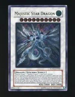 Yu-Gi-Oh SOVR Majestic Star Dragon Ultimate Rare - Image 1
