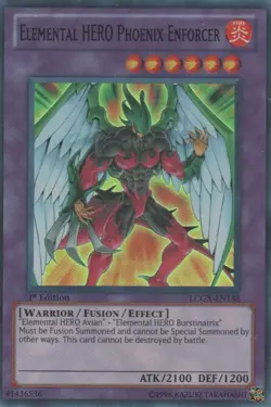 Elemental HERO Phoenix Enforcer - LCGX-EN138 - Super Rare - Unlimited Edition - - Image 1
