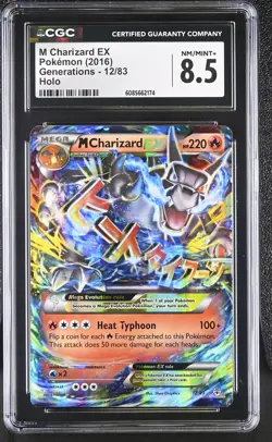 CGC 8.5 M Charizard EX 2016 Generations 12/83 Holo Pokemon Card - Image 1