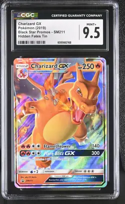 CGC 9.5 MINT+ Charizard GX 2019 Black Star Promos SM211 Pokemon Card - Image 1