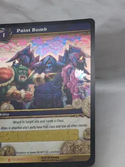 World Of Warcraft TCG Foil Paint Bomb Legendary Loot Card 1/3 - Image 2