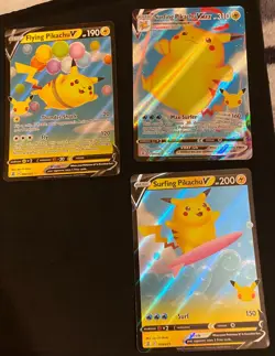 Pikachu Pokemon Card Lot Holo Celebrations 25th Collection Set TCG Cards - Image 1