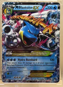 Pokemon TCG M Blastoise EX XY 30/146 Mega Holo Ultra Rare Card - Image 1