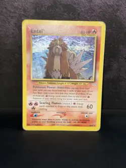 Entei Neo Revelation Holo Rare Pokemon TCG Card 6/64 - Image 1