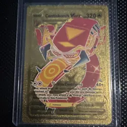 Pokemon Card Centiskorch VMAX SV109/SV122 HP320 Gold Foil Fan Art Card - Image 1