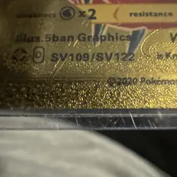 Pokemon Card Centiskorch VMAX SV109/SV122 HP320 Gold Foil Fan Art Card - Image 2
