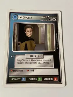 Star Trek CCG Personnel Federation Sito Jaxa Common Card - Image 1