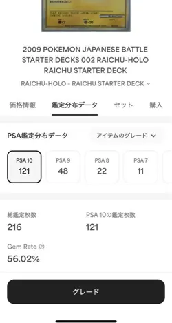 PSA 10 Raichu Holo Battle Start Deck Japanese Rare Pokemon Card - Image 4