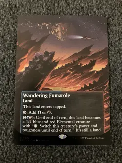 Magic MTG - Wandering Fumarole (0180) (Borderless) (Galaxy Foil) - EOE - Image 1
