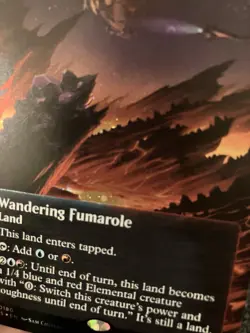 Magic MTG - Wandering Fumarole (0180) (Borderless) (Galaxy Foil) - EOE - Image 2