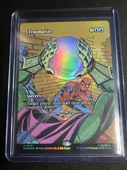 Traumatize - 0015 - M - Borderless - Foil - Marvel's Spider-Man - MTG - NM/M - Image 1