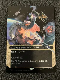 Magic MTG - Scavenger Grounds (0127) (Borderless) (Galaxy Foil) - EOE - Image 1