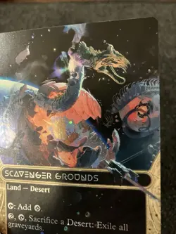 Magic MTG - Scavenger Grounds (0127) (Borderless) (Galaxy Foil) - EOE - Image 2