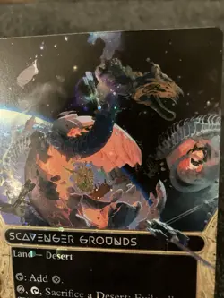 Magic MTG - Scavenger Grounds (0127) (Borderless) (Galaxy Foil) - EOE - Image 3