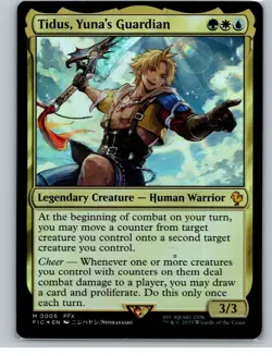 MTG - Tidus, Yuna's Guardian Commander: Final Fantasy Foil - Image 1