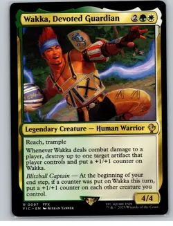 MTG - Wakka, Devoted Guardian Commander: Final Fantasy Regular - Image 1