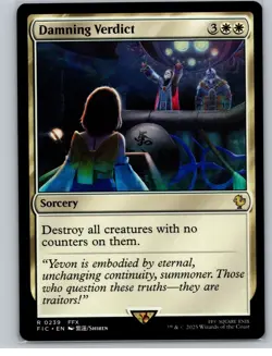 MTG - Damning Verdict Commander: Final Fantasy Regular - Image 1