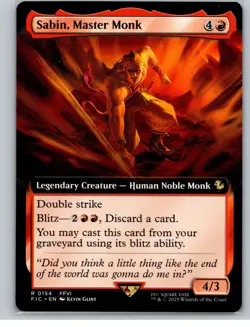 MTG - Sabin, Master Monk (Extended Art) Commander: Final Fantasy Regular - Image 1