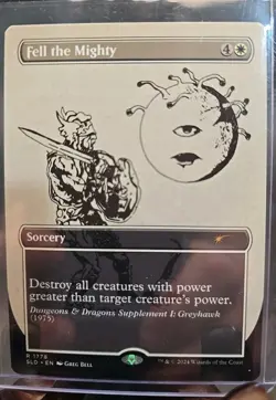 Fell the Mighty Secret Lair Drop MTG Regular Near Mint - Image 1
