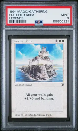 FORTIFIED AREA Legends PSA 9 MTG [Nostalgium] - Image 1