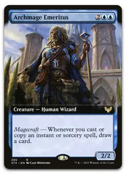 Archmage Emeritus (Extended Art) #295 (NM) Strixhaven STX Magic MTG - Image 1