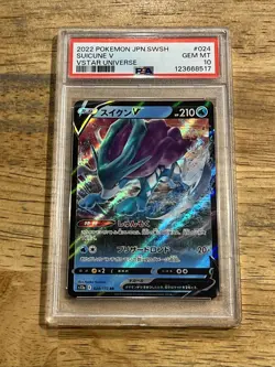 GRADED PSA 10 2022 Pokemon JPN.SWSH Suicune V VStar Universe #024 - Image 1