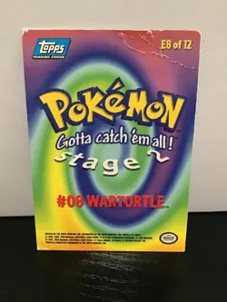 1999 Topps Pokemon Wartortle E8 Foil #08 - Image 2
