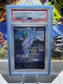 PSA 10 Ice Rider Calyrex V 164 Pokemon Chilling Reign Full Art Alternate Art Gem - Image 1