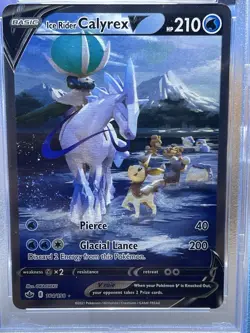 PSA 10 Ice Rider Calyrex V 164 Pokemon Chilling Reign Full Art Alternate Art Gem - Image 3