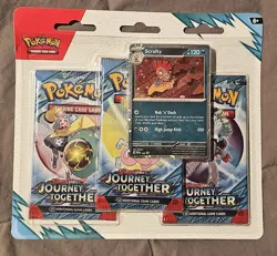 Pokemon Journey Together 3 Pack Blister Factory Sealed X2 - Image 1