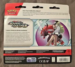 Pokemon Journey Together 3 Pack Blister Factory Sealed X2 - Image 2