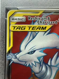 Pokemon Tag Team Reshiram & Charizard GX 194/214 Unbroken Bonds Holo PSA 10 - Image 3