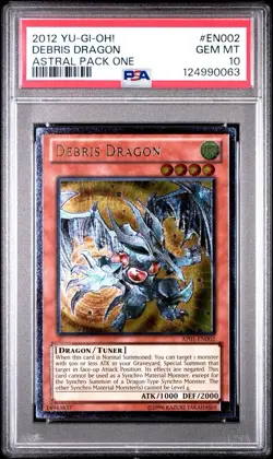 PSA 10 Yugioh Debris Dragon AP01-EN002 Astral Pack Ultimate Rare - Image 1