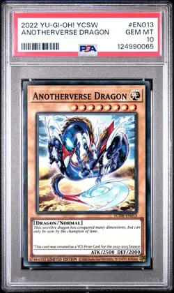 PSA 10 Yugioh Anotherverse Dragon YCSW-EN013 Super Rare FRESH GRADE! - Image 1