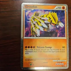 GROUDON SL4 *SHINY* POKEMON CALL OF LEGENDS UR HOLO FOIL TCG CARD 2010 NM - Image 1